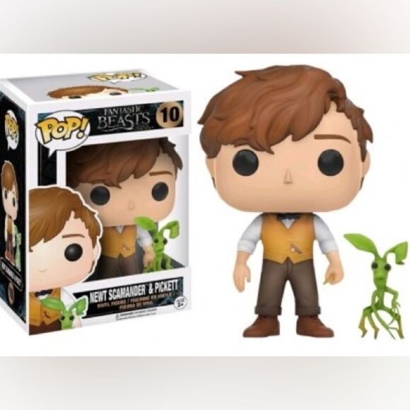 NWB Funko Pop! Fantastic Beasts Newt Scamander & Pickett 10 Hot Topic 2016 - Picture 1 of 8